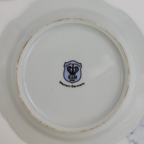 (3) 1950's Western Germany Porcelain Ashtrays - Picture 12 of 15